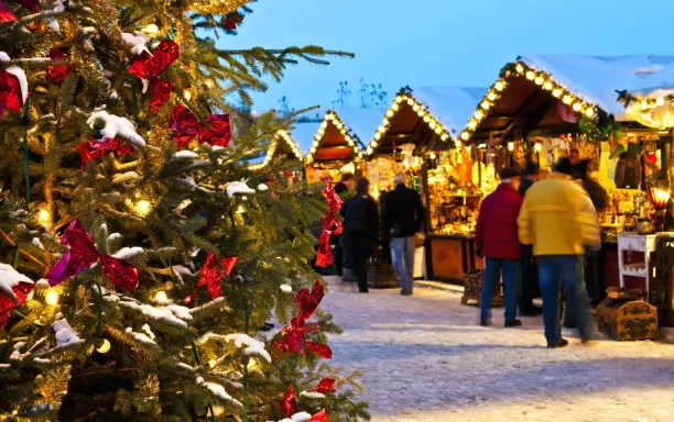 Christmas in the snow CREDIT iStock querbeet