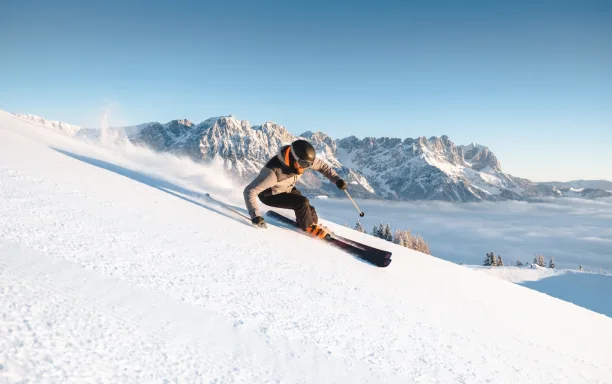 Skier in the Wilder Kaiser Region Austria CREDIT Mathaus Gartner