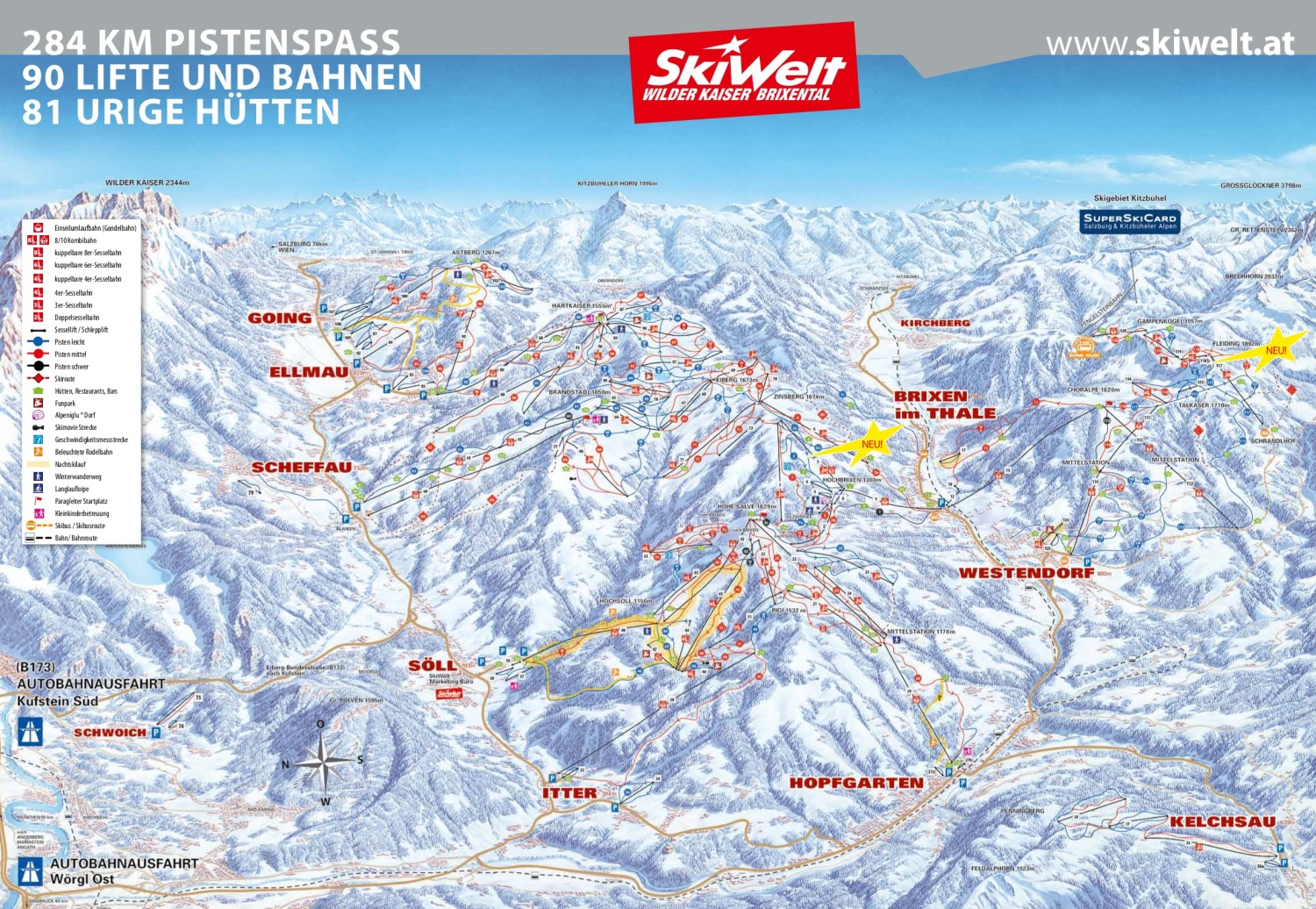 skiwelt-piste-map